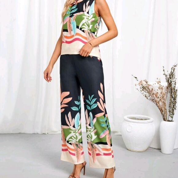 Floral Print 2 Piece Set XXL - Picture 3 of 6